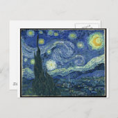 Carte Postale Van Gogh Peintures : Starry Night Van Gogh (Devant / Derrière)