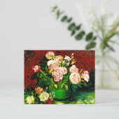 Carte Postale Van Gogh Peonies et Roses (Debout devant)