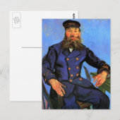Carte Postale Van Gogh, Portrait du facteur Joseph Roulin (Devant / Derrière)