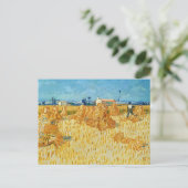 Carte Postale Van Gogh ; Récolte en Provence (Debout devant)