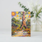 Carte Postale Van Gogh Redwood National Park Forest Landscape (Debout devant)