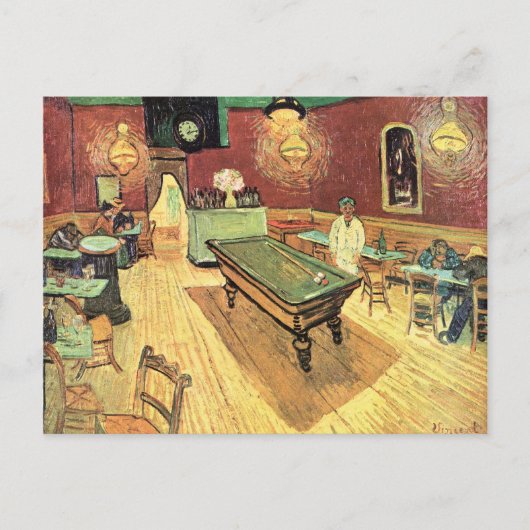 Carte Postale Van Gogh Restaurant Bar Sports Ouverture Invitatio (Devant)