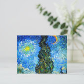 Carte Postale Van Gogh Road avec Cypress et Star (Debout devant)