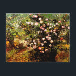 Carte Postale Van Gogh - Rose florissant Bush<br><div class="desc">Rose florissant Bush,  peinture d'art de Vincent van Gogh</div>