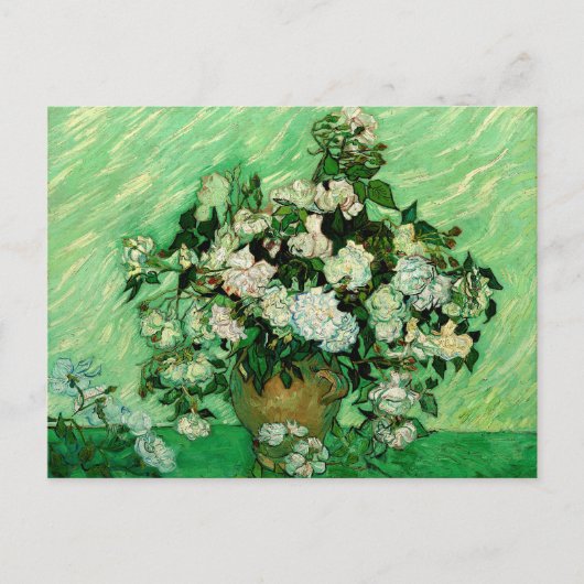 Carte Postale Van Gogh - Roses blanches (Devant)