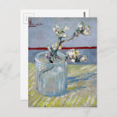 Carte Postale van Gogh Spring Flower Almond en verre (Devant / Derrière)