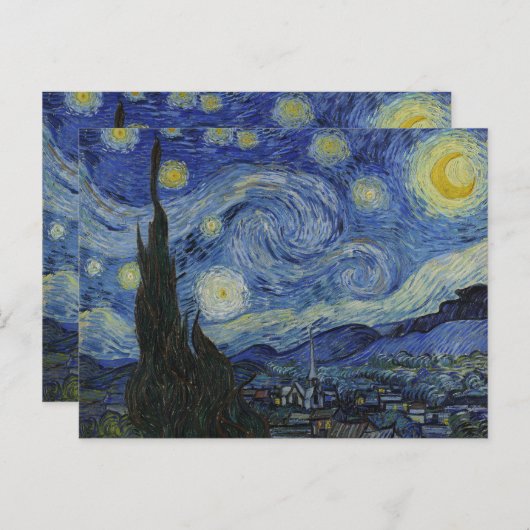 Carte Postale Van Gogh // Starry Night (Devant / Derrière)