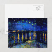 Carte Postale Van Gogh Starry Night Rhone (F474) Art (Devant / Derrière)
