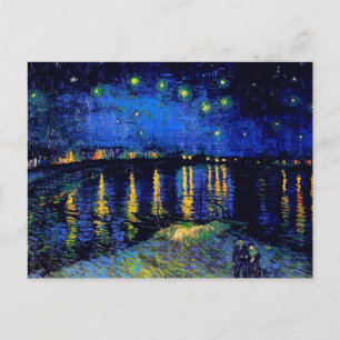 Carte Postale Van Gogh Starry Night Rhone (F474) Art