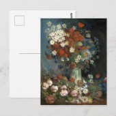 Carte Postale Van Gogh Still Life avec Fleurs de prairie et Rose (Devant / Derrière)