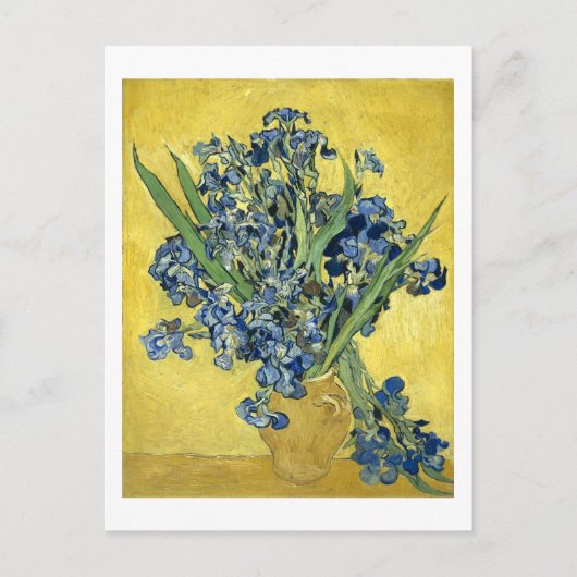 Carte Postale Van Gogh Still Life Vase, Irises (F678) Art (Devant)