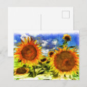 Carte Postale Van Gogh Sunflowers (Devant / Derrière)