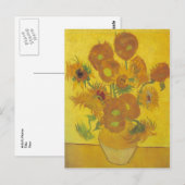 Carte Postale van Gogh - Sunflowers (1888) (Devant / Derrière)