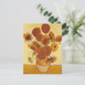 Carte Postale Van Gogh Sunflowers (F454) Art Vintage (Debout devant)