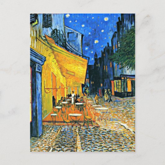 Carte Postale Van Gogh - Terrasse Café (Devant)