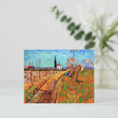 Carte Postale Van Gogh - Traversée d'un champ de saules (Debout devant)
