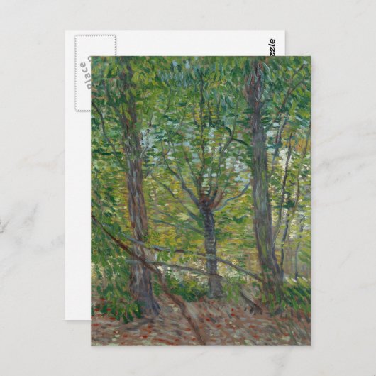 Carte Postale Van Gogh Trees and Underwood(F307) Art (Devant / Derrière)