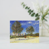 Carte Postale Van Gogh - Une banlieue de Paris (Debout devant)