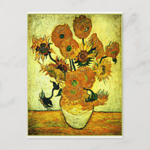 Carte Postale Van Gogh - Vase à vie fixe avec 14 Sunflower Post