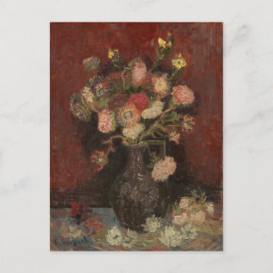 Carte Postale Van Gogh - Vase avec asters de Chine et glaïeuls