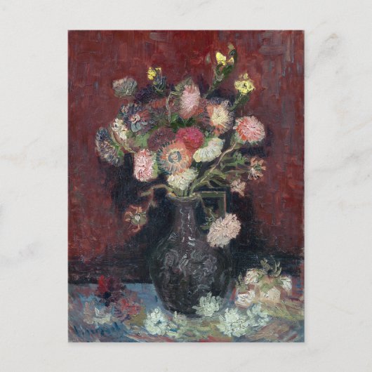 Carte Postale van Gogh Vase avec chinois Asters et Gladioli (Devant)