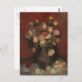 Carte Postale Van Gogh - Vase avec des chinois et des gladioli (Devant / Derrière)
