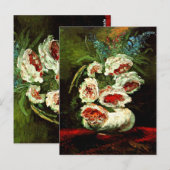 Carte Postale Van Gogh : Vase avec des pivoines (Devant / Derrière)