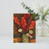 Carte Postale Van Gogh - Vase avec Red Gladiolas (Debout devant)
