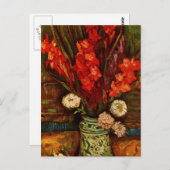 Carte Postale Van Gogh - Vase avec Red Gladiolas (Devant / Derrière)