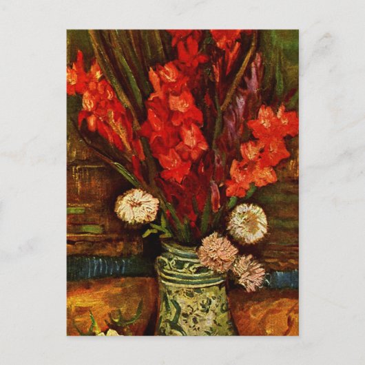 Carte Postale Van Gogh - Vase avec Red Gladiolas (Devant)