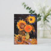 Carte Postale Van Gogh - Vase avec six tournesols (Debout devant)