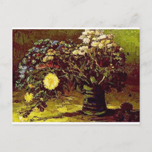 Carte Postale Van Gogh Vase Fleurit Fleurs Peinture Vintage