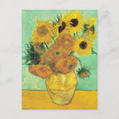 Carte Postale Van Gogh - Vase with 12 Sunflowers (Devant)