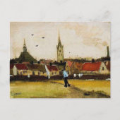 Carte Postale Van Gogh - Vue de La Haye avec Nouvelle Eglise (Devant)