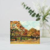 Carte Postale Van Gogh - Vue d'un parc à Paris  (Debout devant)