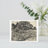 Carte Postale Van Gogh Weeping Tree sur une pelouse (Debout devant)