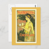 Carte Postale Van Houten's Cacao en Chocolade Vintage (Devant / Derrière)