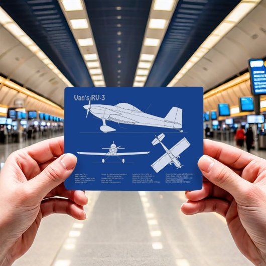 Carte Postale Van’s RV-3 - Plan directeur de l’avion ABD