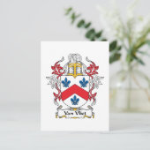 Carte Postale Van Vliet Family Crest (Debout devant)