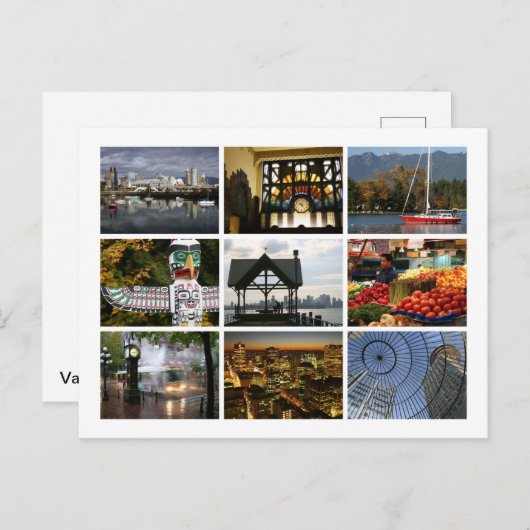 Carte Postale Vancouver (Devant / Derrière)