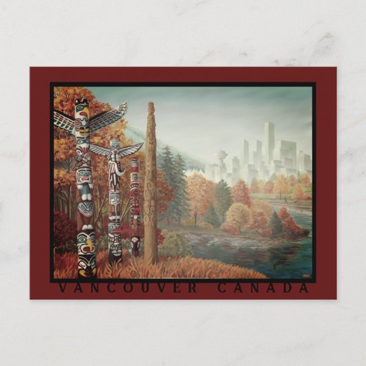 Carte postale Vancouver Art Carte postale Totem de (Devant)