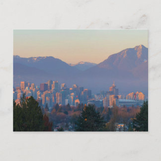 Carte Postale Vancouver BC Downtown Cityscape at Sunset Panorama