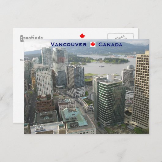 Carte Postale Vancouver Canada (Devant / Derrière)
