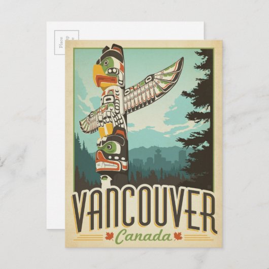 Carte Postale Vancouver, Canada (Devant / Derrière)