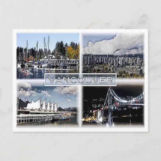 Carte Postale Vancouver - Canada - Mosaic - (Devant)