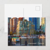 Carte Postale Vancouver, Canada : Photographie de peinture à l'h (Devant / Derrière)