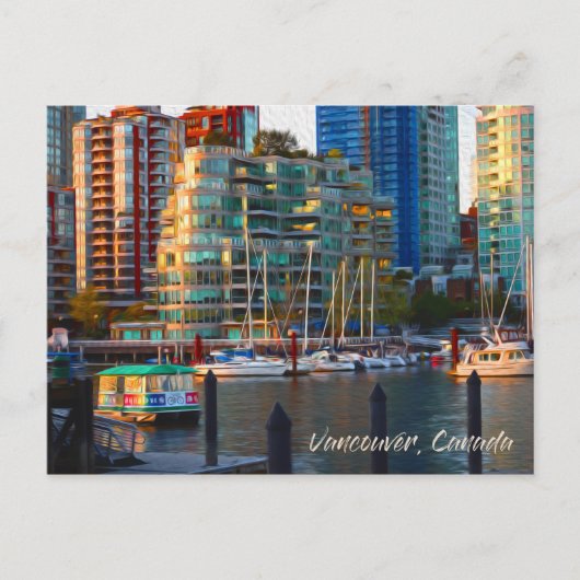 Carte Postale Vancouver, Canada : Photographie de peinture à l'h (Devant)