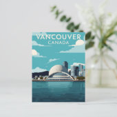 Carte Postale Vancouver Canada Retro Travel (Debout devant)