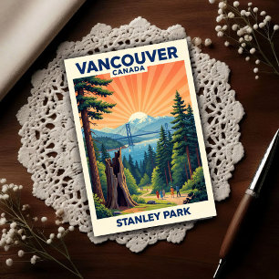 Carte Postale Vancouver, Canada : Voyage vintage des années 1960