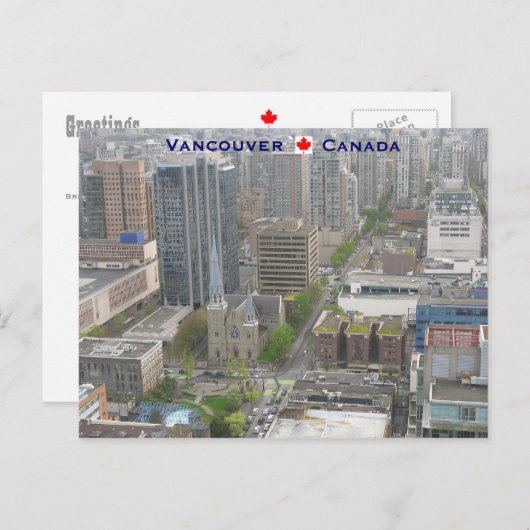 Carte Postale Vancouver (Colombie-Britannique) (Devant / Derrière)